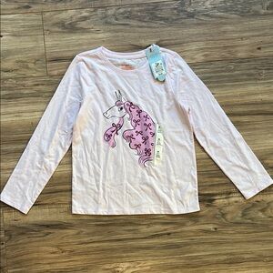 Cat & Jack Pink Unicorn Long Sleeve Tshirt